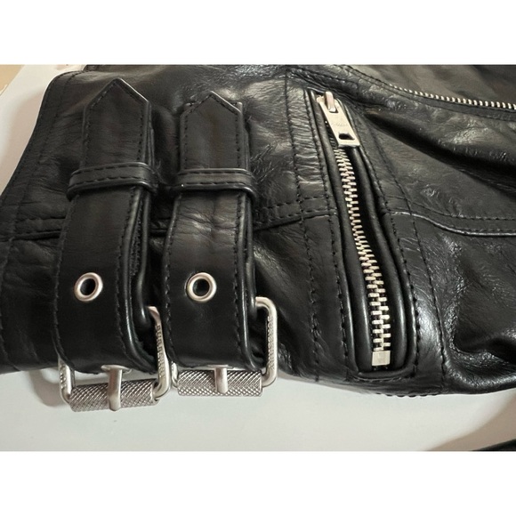 BURBERRY BRIT Leather Moto Jacket - Picture 6 of 8